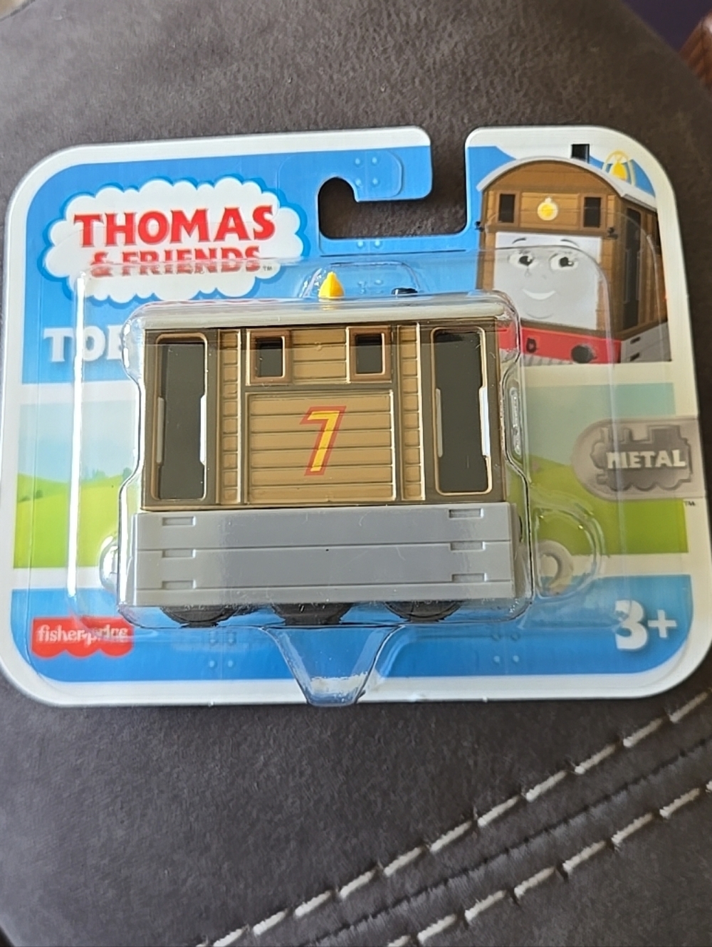 Fisher-Price Thomas Friends Toby Die-Cast Train Toy All Engines Go New HTN28